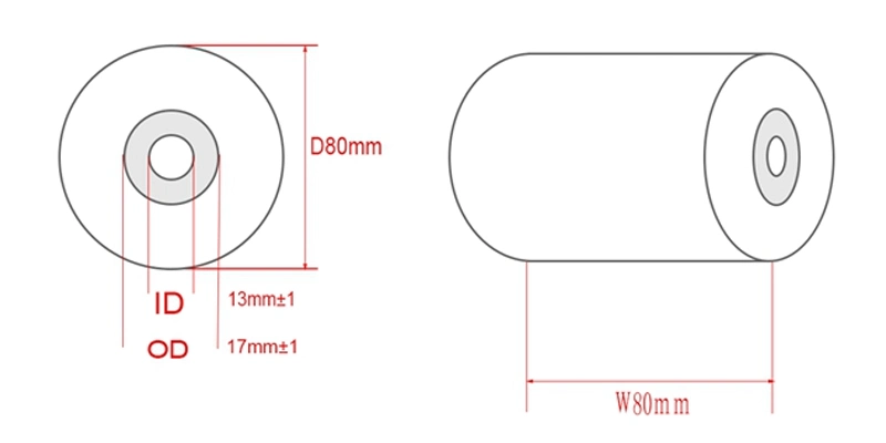 Customized BPA Free 57mm 80mm Thermal Paper Rolls Manufacturer in Malaysia