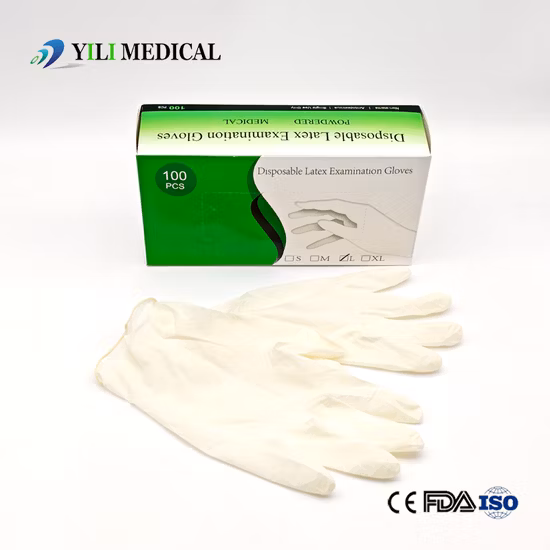 Gants d'examen jetables en latex de qualité médicale, prix en Malaisie